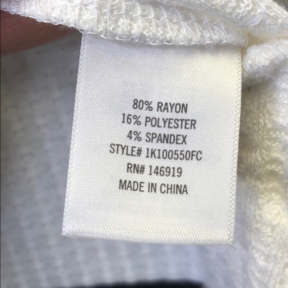 Francesca’s Ivory Wrap Top - Picture 7 of 7